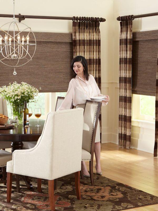 Woman Standing in Room with Soft Treatments