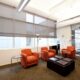 Solar roller shades filtering sunlight in a Johnson County home