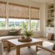 Custom woven wood shades for Kansas City homes with natural texture and light filtering